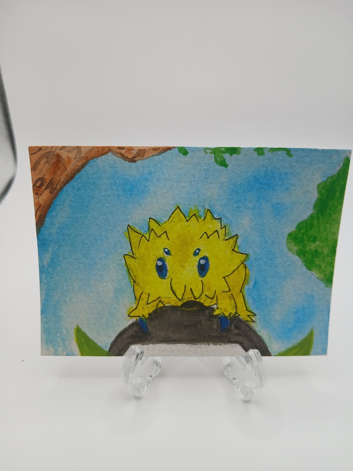 Aceo Lil Guy Set Pokémon Mixed Media N’s Joltik Original Art Card Signed ATC