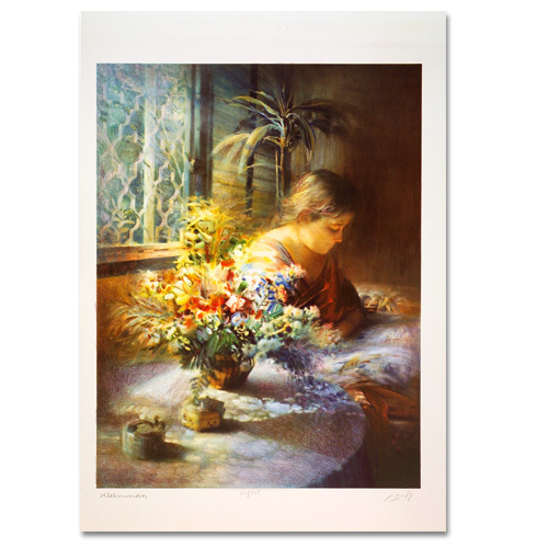 » My Daughter Maya » Serigraph by Jacob Klienman .