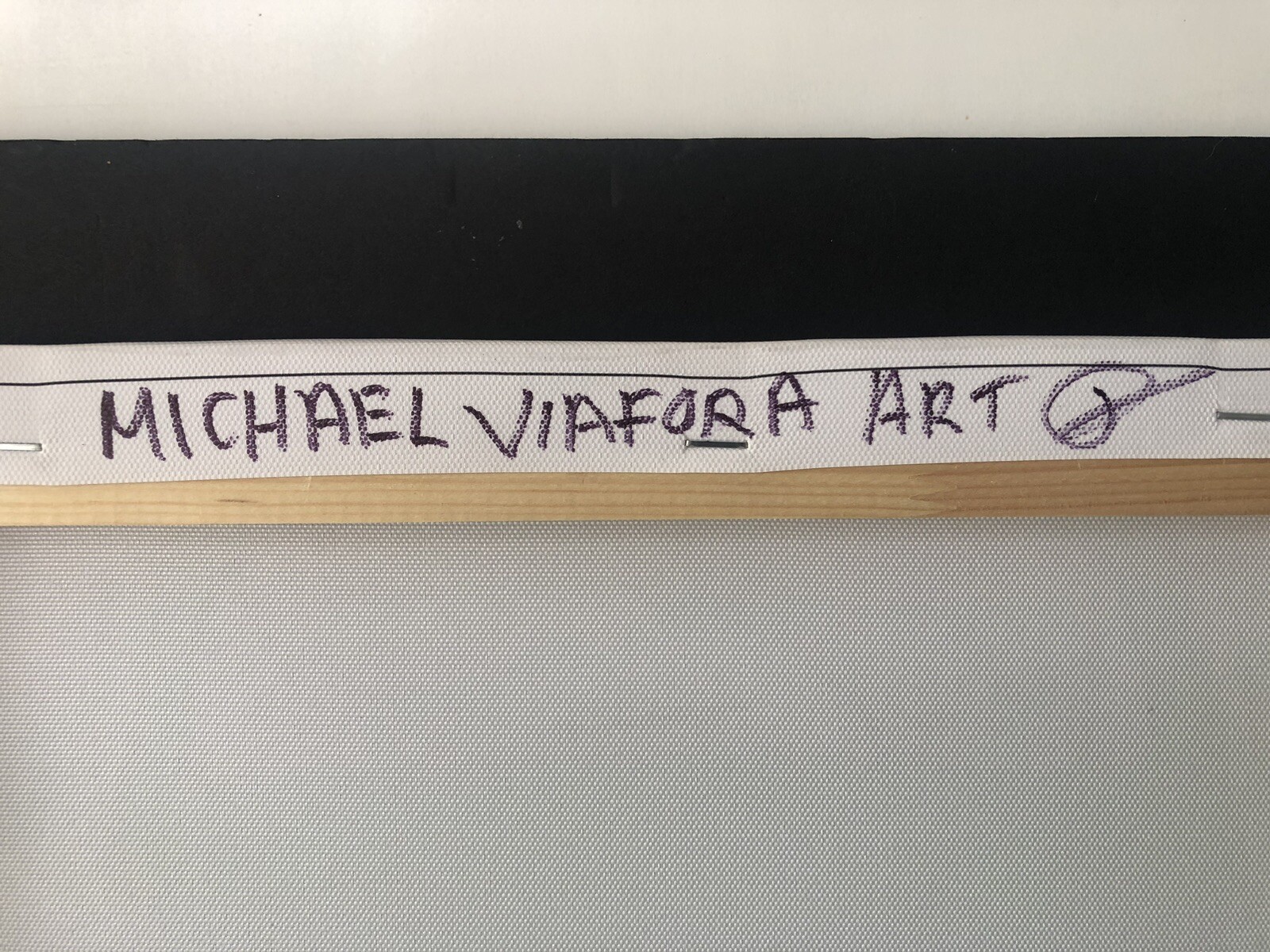 MICHAEL VIAFORA- Original 16″ X 12″ Acrylic on Mounted Canvas, Signed Pre 2019