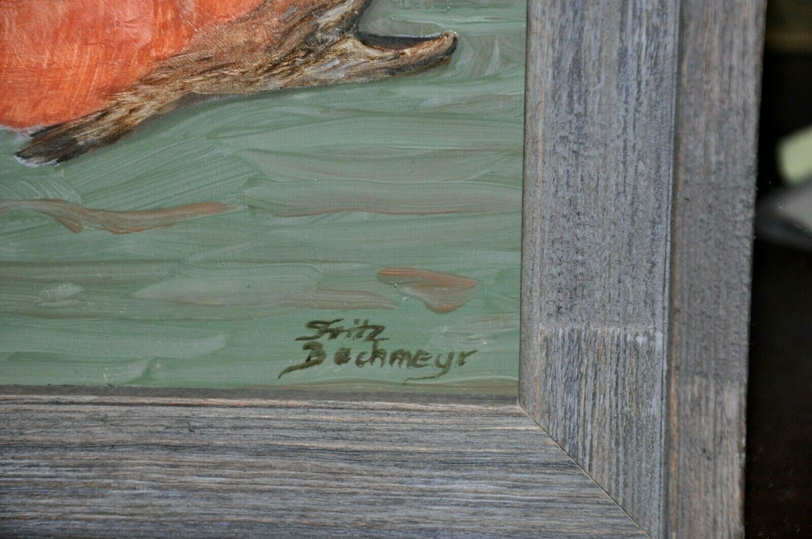 Beautiful Salmon Fish Painting by Listed Artist