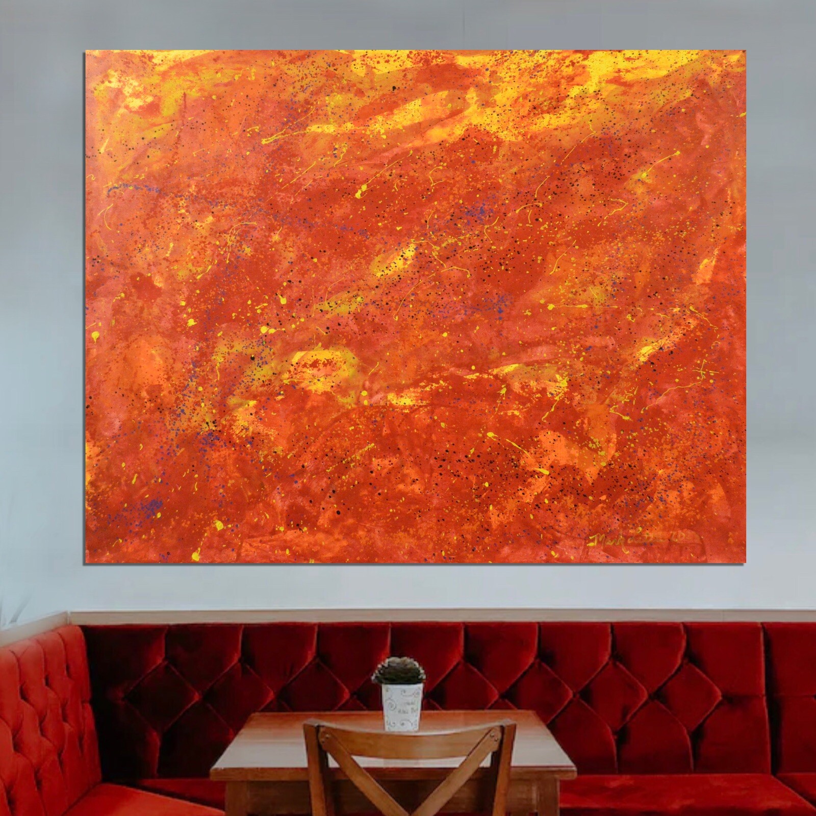 Mark Little Original Profession￼al Painting 81” X 62”(6ft 9in)Abstract Modern XL