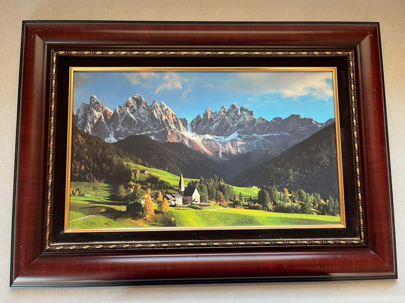 Framed Rocky Cathedral Beautiful Artwork 25 x 18 Frame 11 x 18 Matted Art Pics!