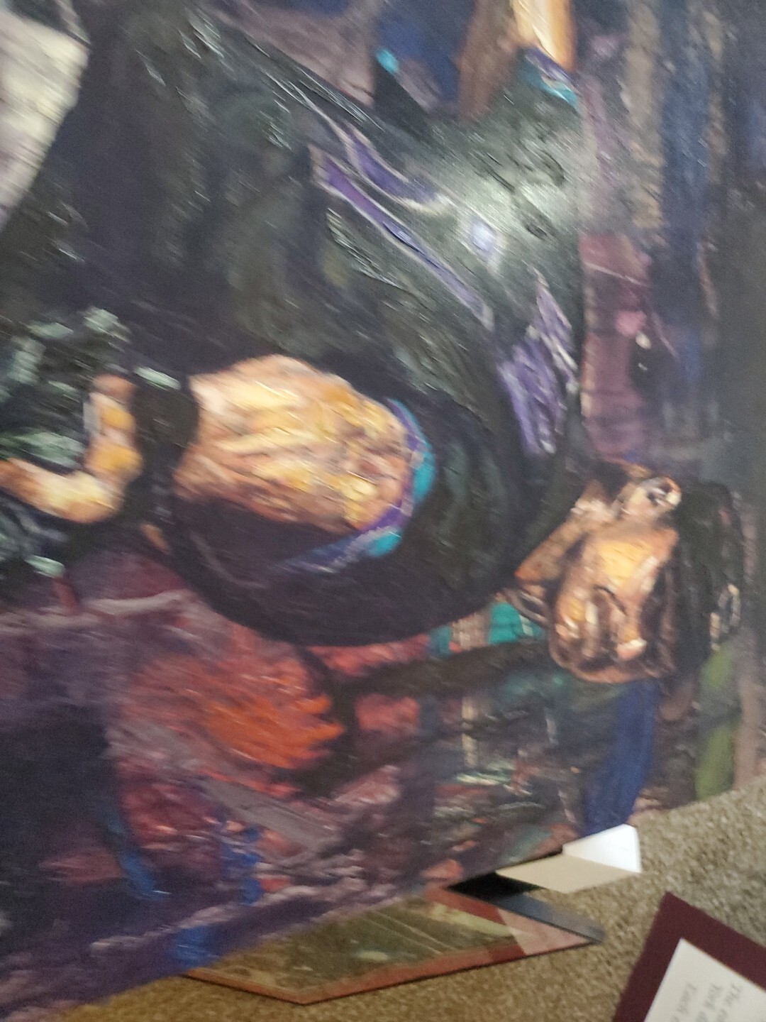 STEPHEN HOLLAND RANDY JOHNSON EMBELLISHED AND STRETCHED- LIMITED TO 99! 27’x39′