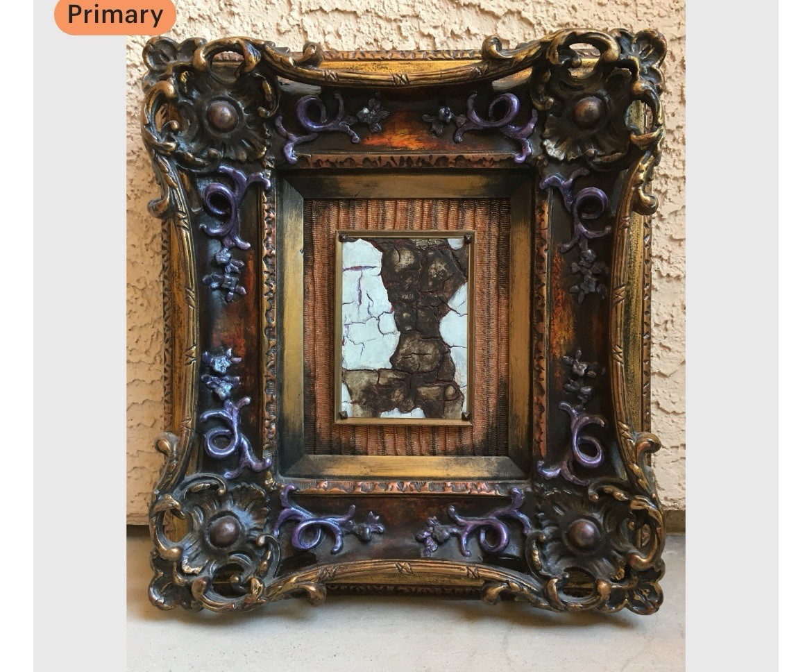 “Black Is Beautiful,” By Tazz Original Mixed Media Painting Framed 19.5”x17 5/8”