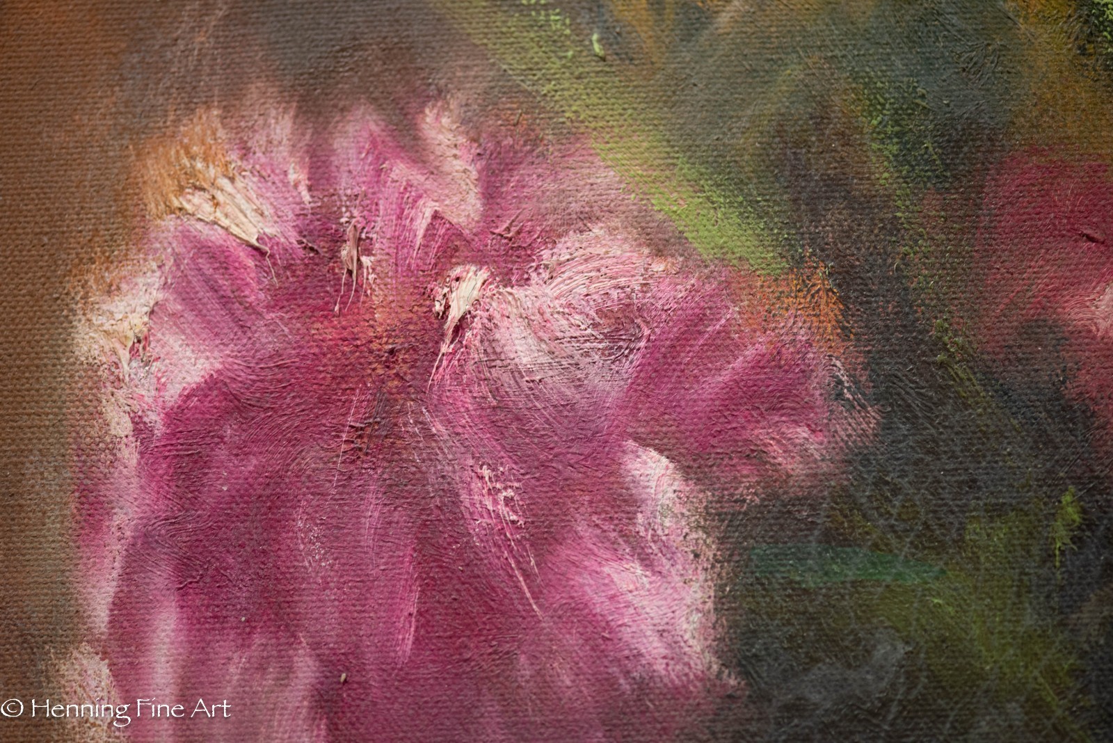 Stunning Mid Century Expressionist Colorful Oil Painting Floral Still Life 30×24