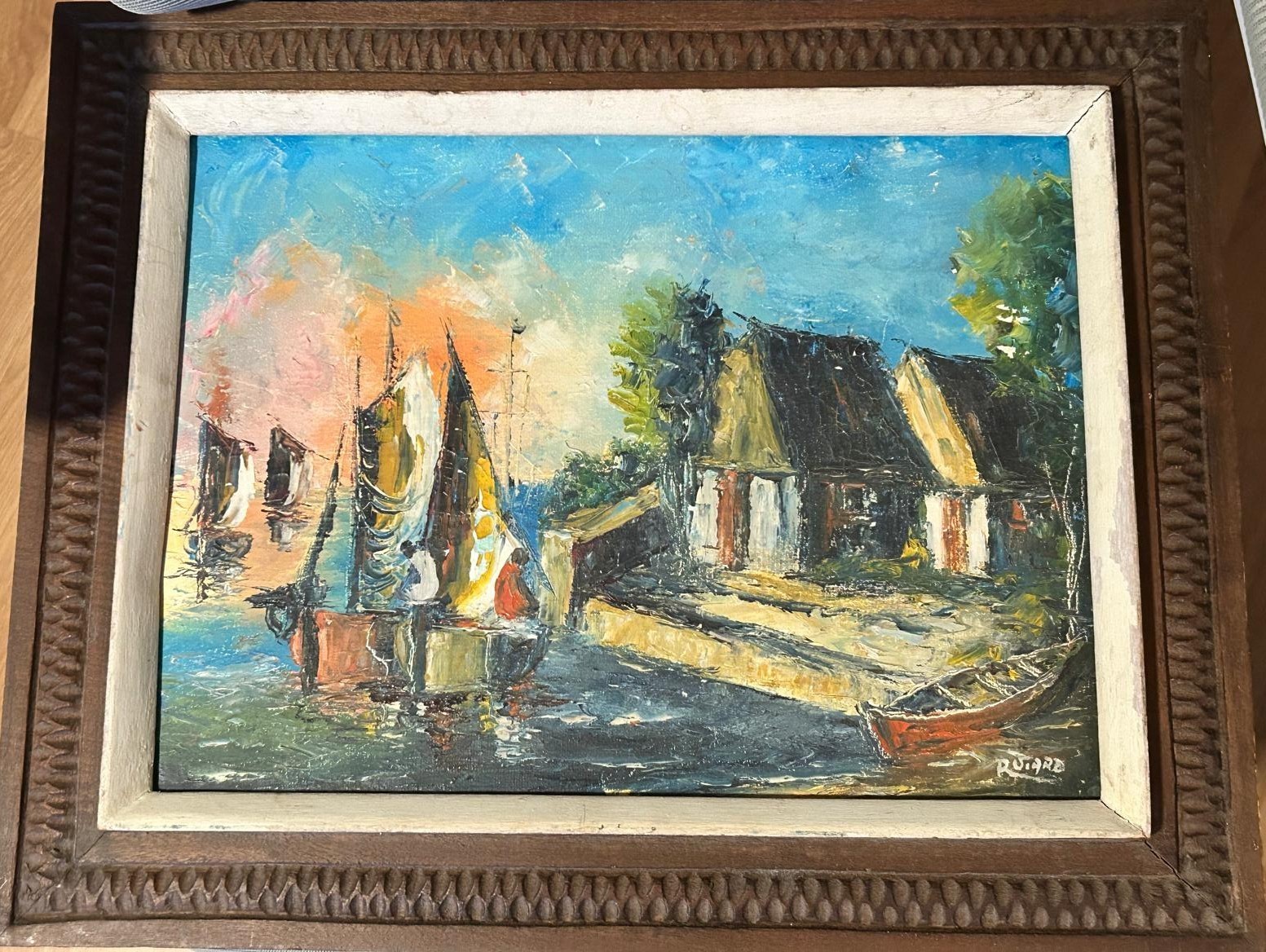 Haitian Painting by Raoul Viard 12 x 16