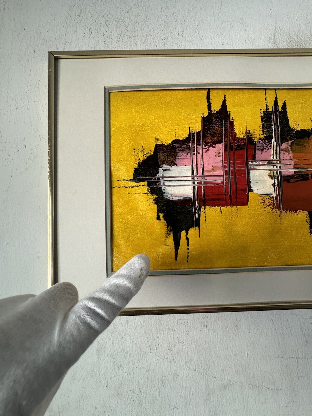 FRANS STORM VINTAGE MODERN ABSTRACT CUBIST OIL PAINTING OLD DUTCH MODERNISM ART