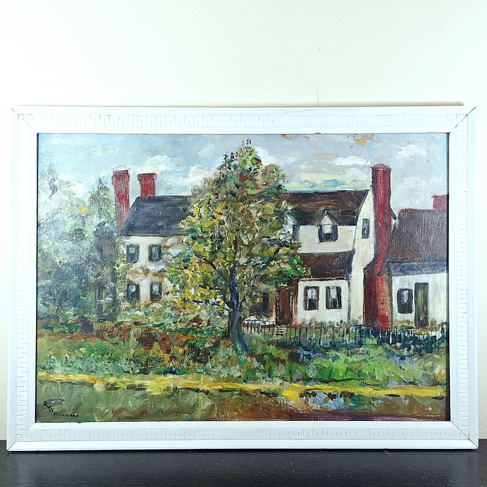 R.W. Hamilton, 20th Century American Artist, Signed Vintage Oil Painting 20 x 27