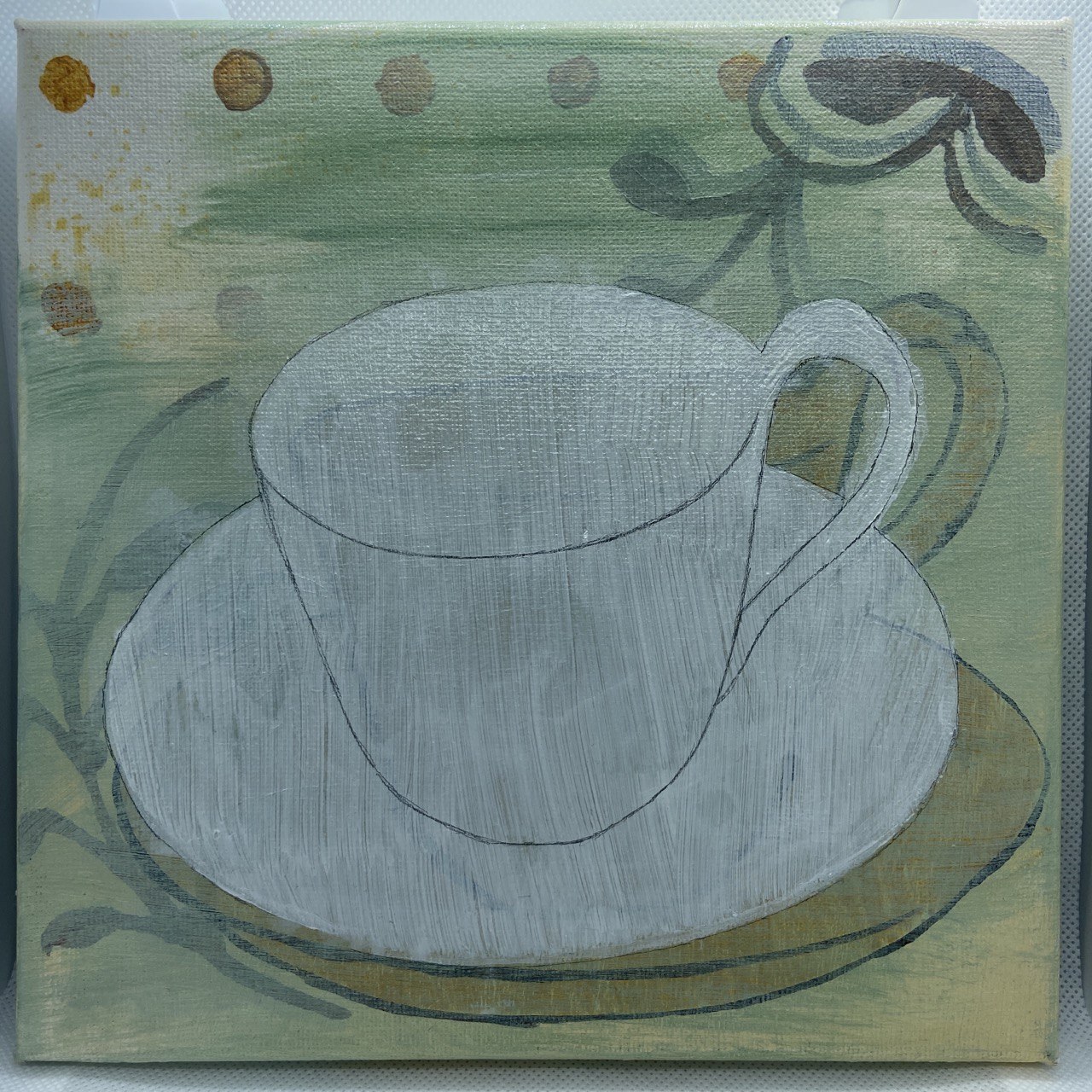 Netherlands Painting Lisbeth Parisius Coffee Cup 2019 Acrylic on Canvas
