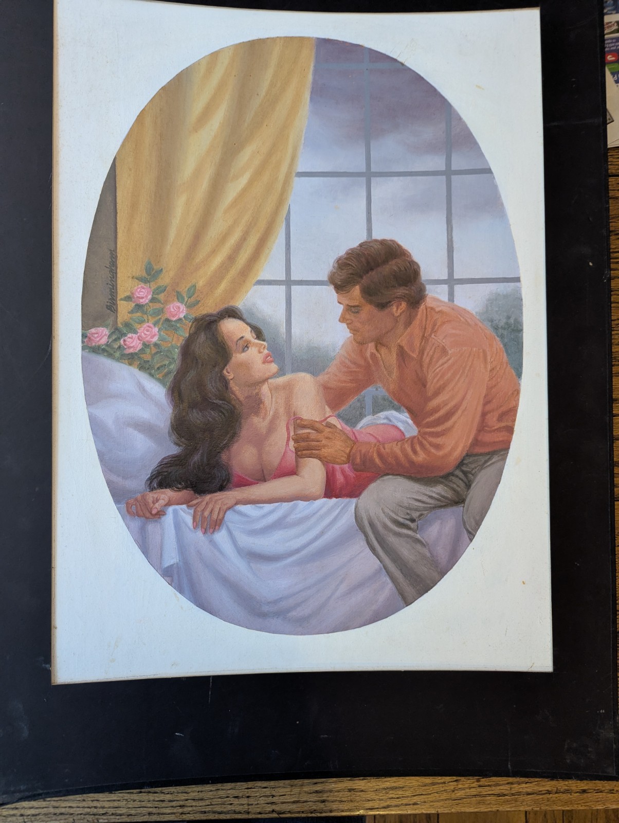 Pulp Illustration – 1950’s – Intimate Scene – Lloyd Birmingham (1924-?)