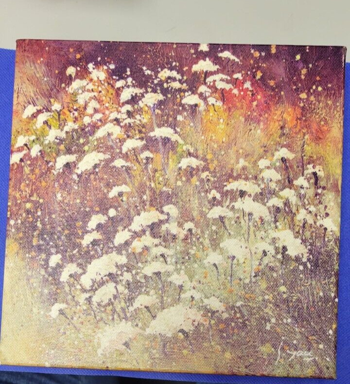 Stephen Yau Canvas, Nicely Mounted on an Inner Wooden Frame. Autum Colors.
