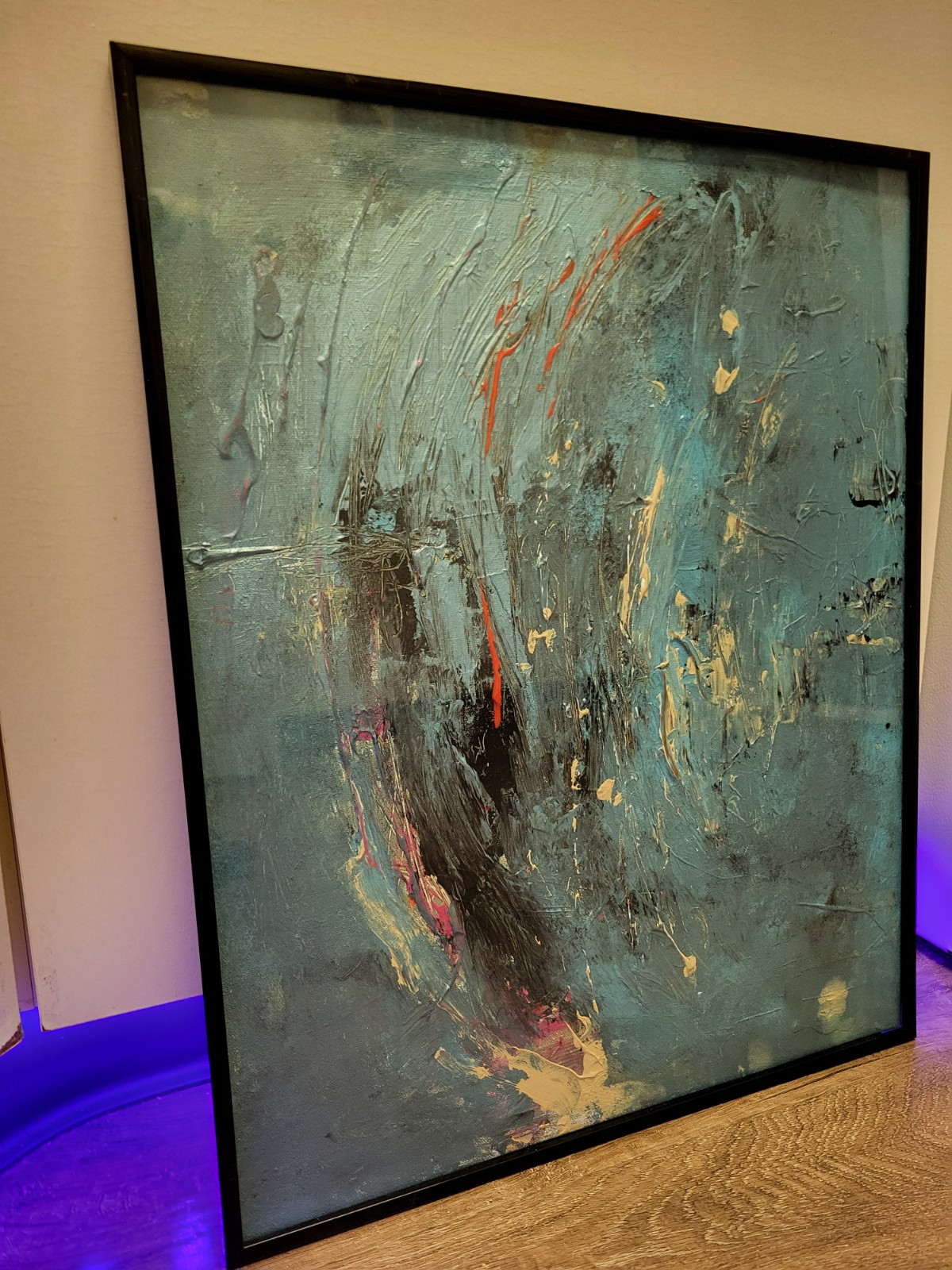 Beautiful Original Abstract ACTYLIC ON CANVAS board Modern Contemporary Art