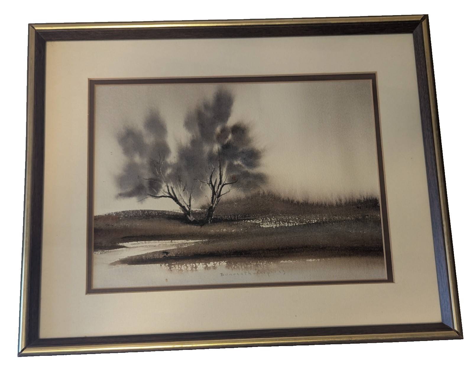 Original Gray Dunreath-Cooper Watercolor Painting Framed Australian Landscape 15