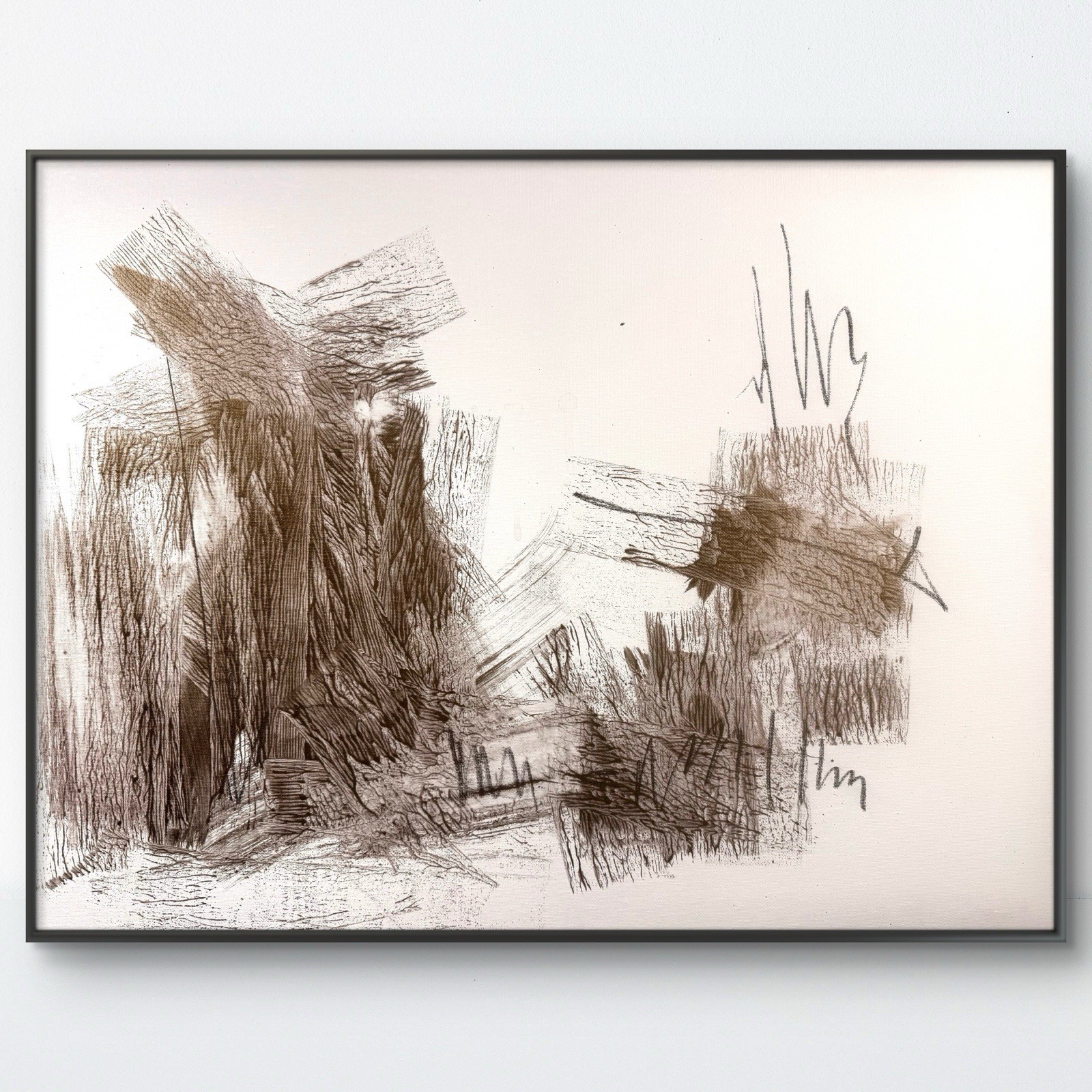 Original Abstract Expressionism 18×24 Canvas Neutral Handmade Signed Fine Art 2