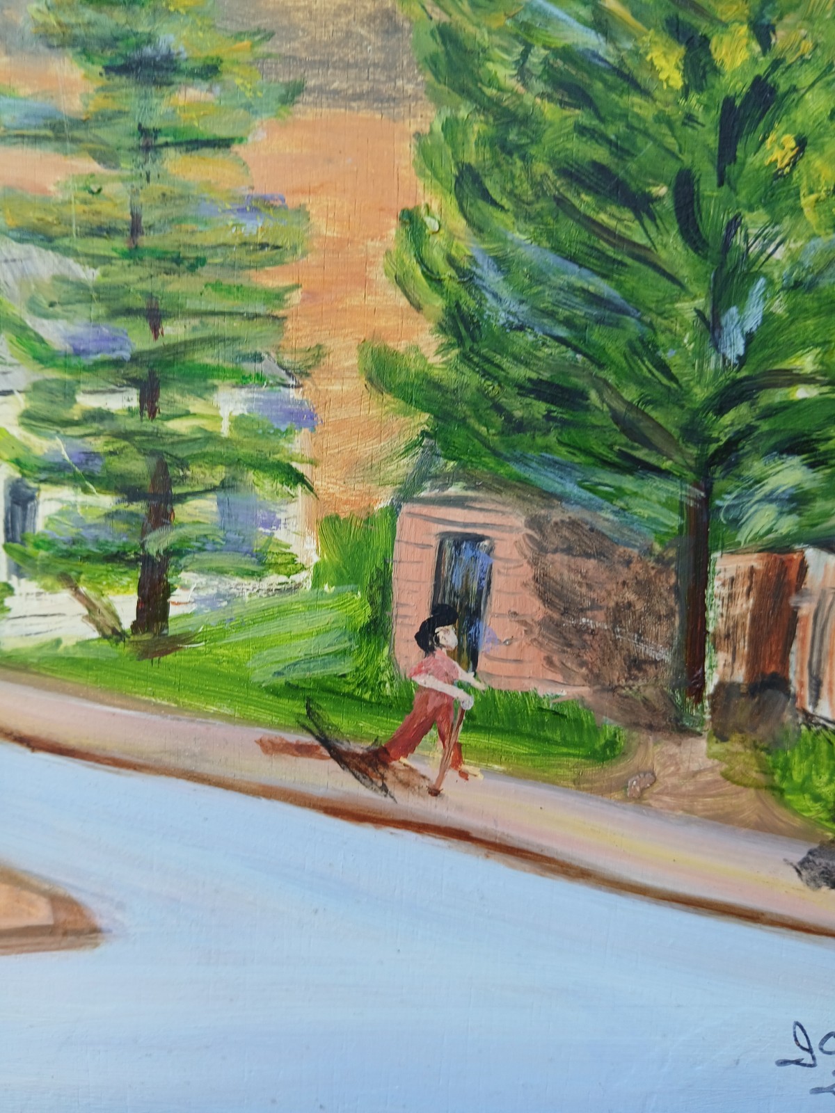 Andrew Carnegie Library, in Baker, Oregon, Painted by Lori, 2009, Well Framed