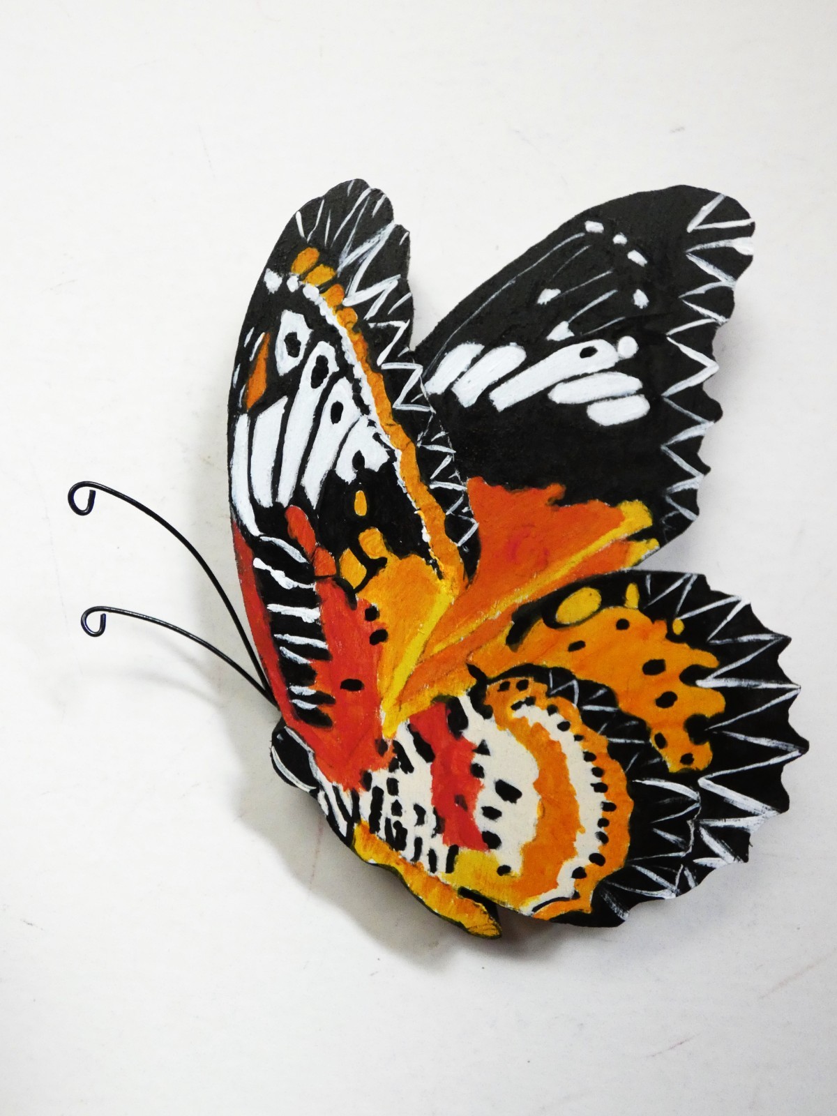 Hand Painted Leopard Lacewing Butterflies For Wall Art By Phyllis