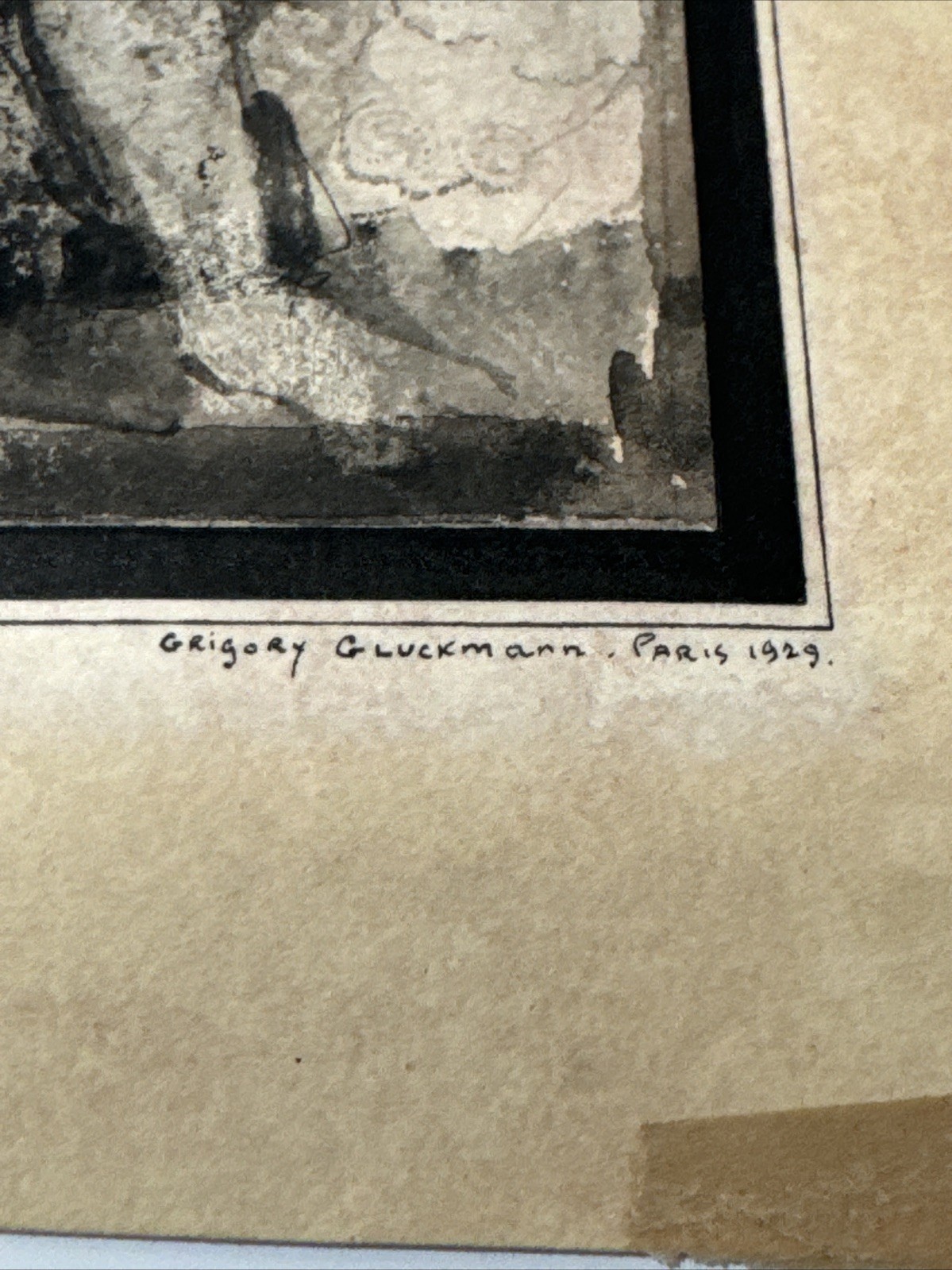 Grigory Gluckmann Painting Antique 1920’s 1929 Paris Portrait Famous Listed Rare