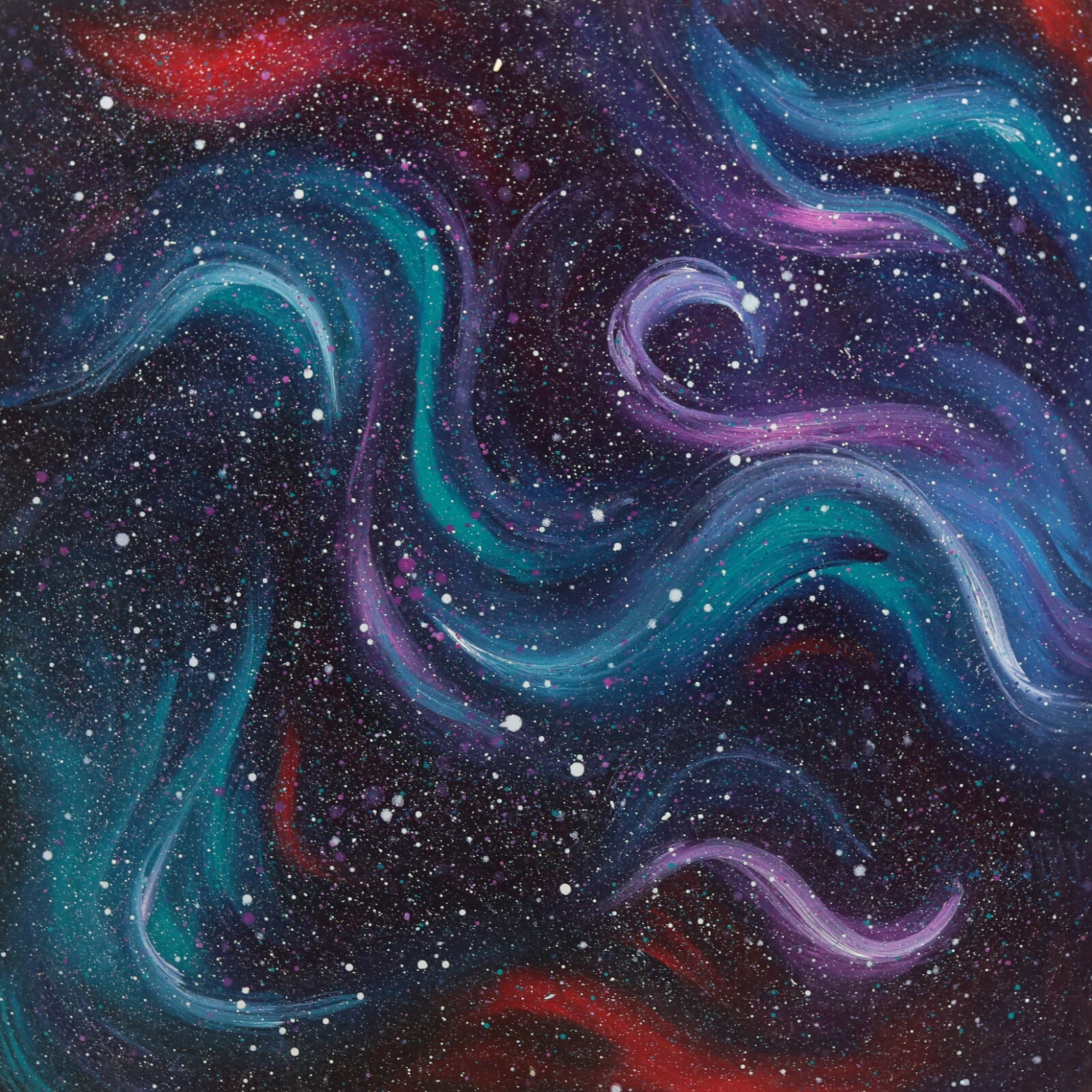 Galaxy Painting Space Painting Oil Original Space Art Outer Space Decor Galaxy