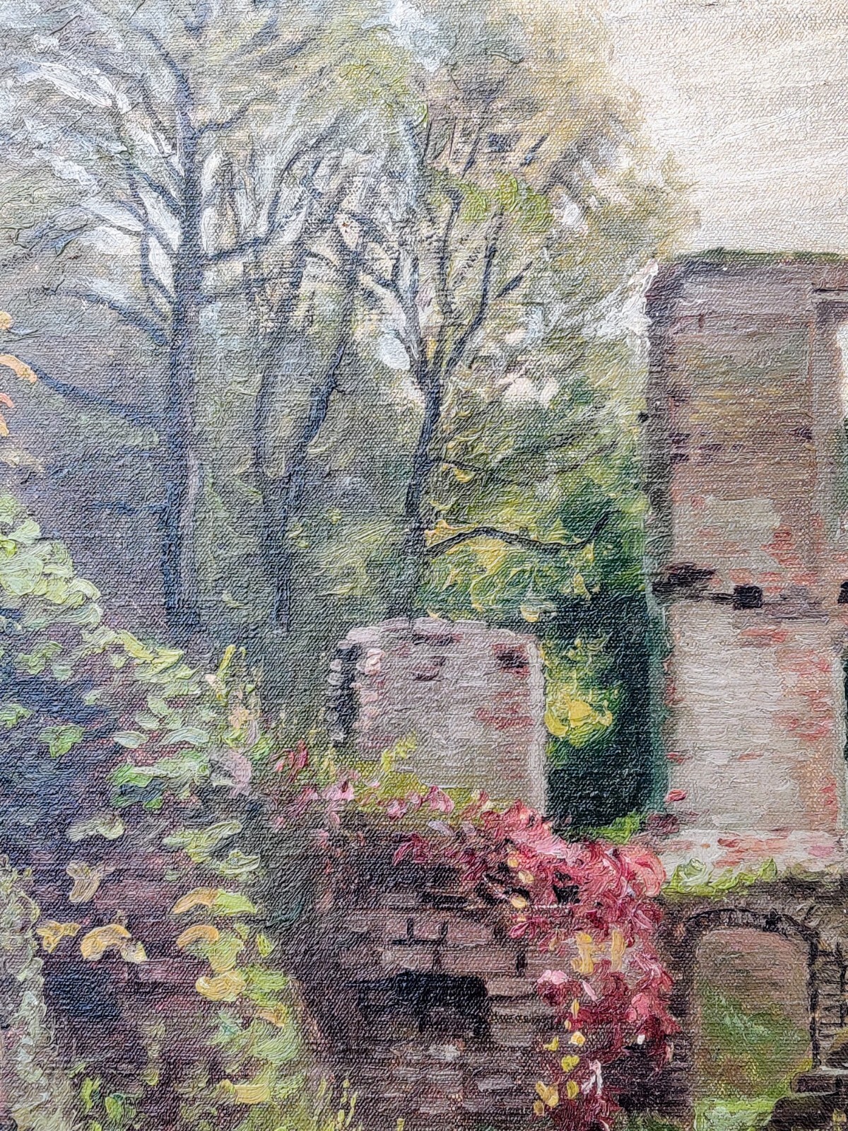 Hans Agersnap (1857-1925): RUINS, original oil painting