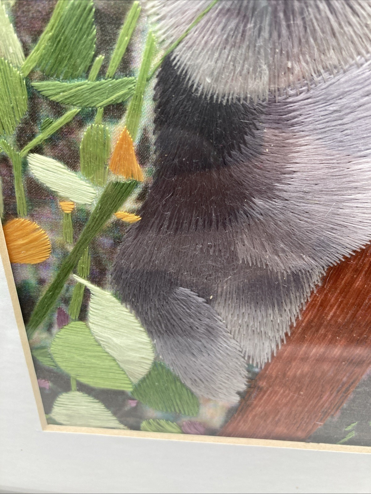 Silk Art Original Signed Koala Framed 11” x 9” X 1.5” Handmade Beautiful