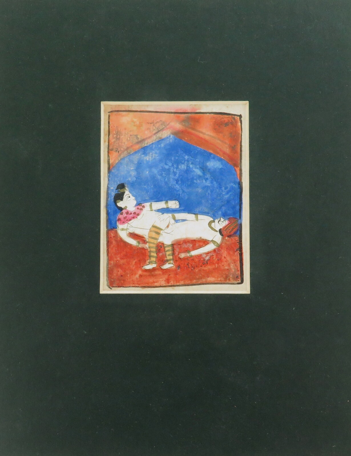 Rare Mughal Empire / Persian / Ottoman / Arabian Erotic Watercolour on Paper. #6