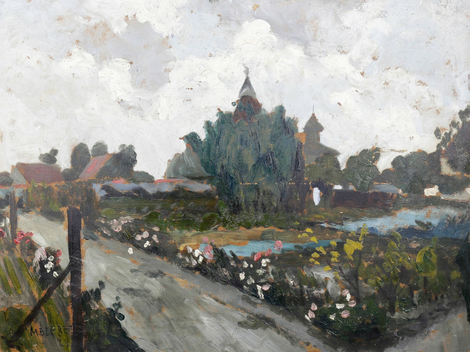 Louis Edmond Jean MEZERETTE (1893-1963) Landscape Dated 1924 Cheap France
