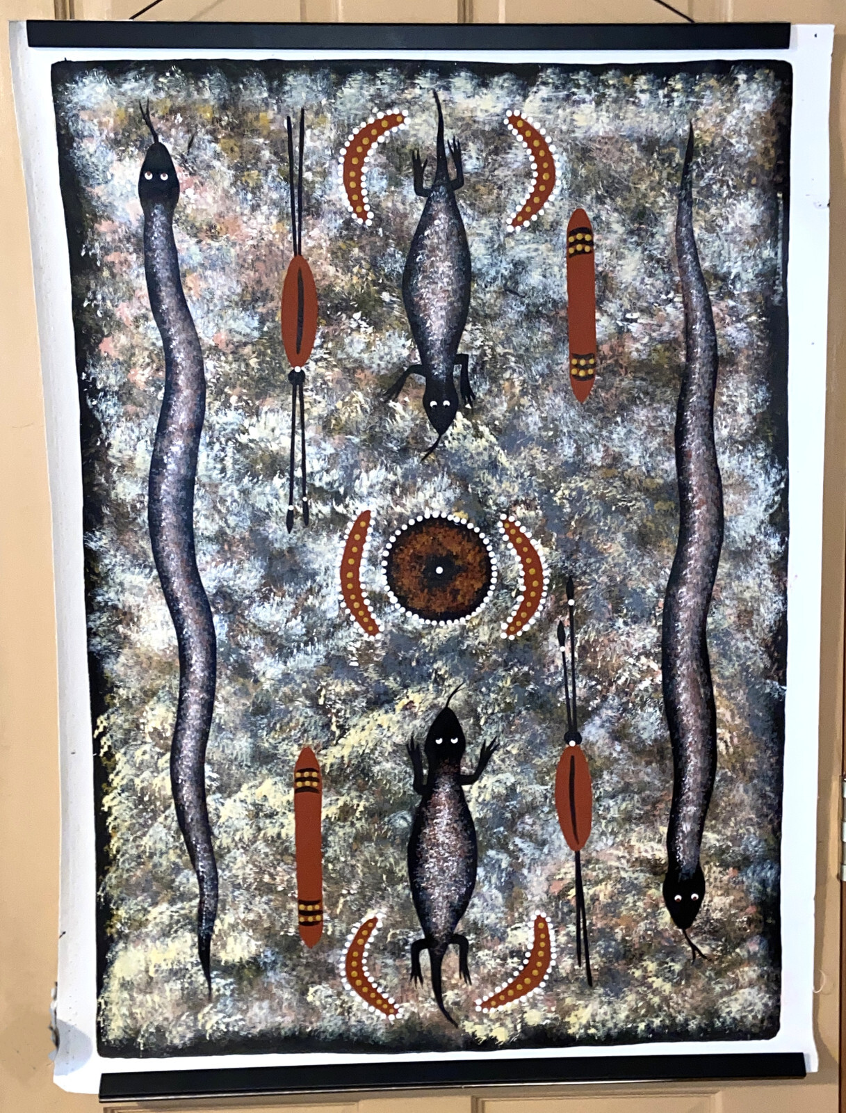 Barney Daniels Tjungurrayi 1950 -1998 Australian Aboriginal Unframed