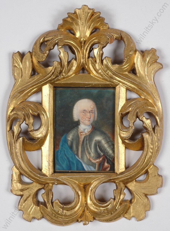 «Cavalry officer of Holy Roman Empire», miniature on vellum, 1740s (m)