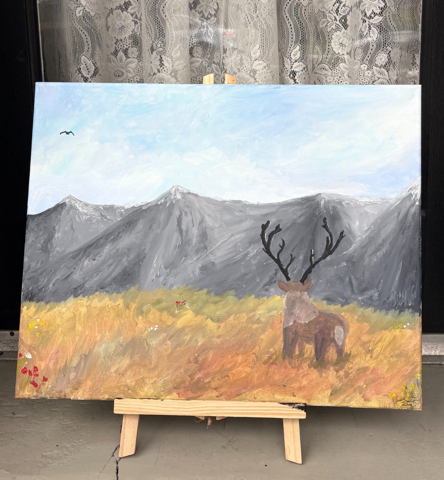 «The Valley of Serenity,» original acrylic painting on canvas by local artist