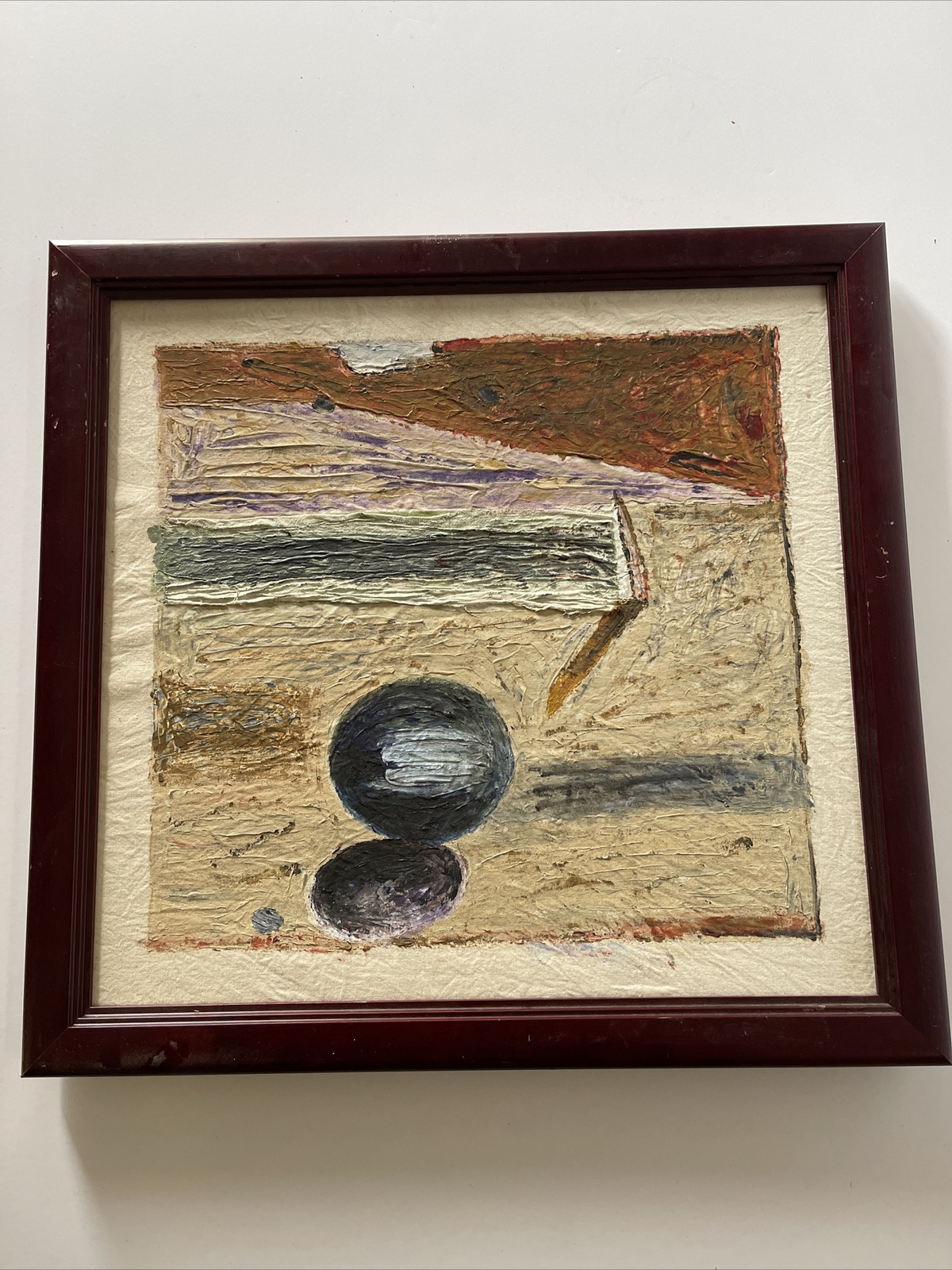 Painting Abstract Expressionism Modernism Anthony E Costa Vintage Listed India