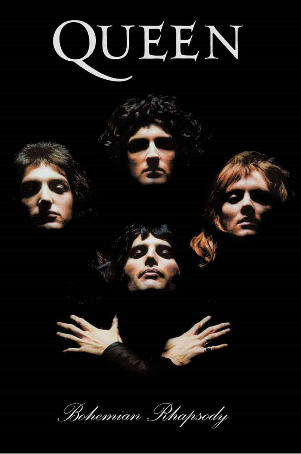 Officially Licensed Queen Bohemian Rhapsody 1975 Group Portrait Art Poster – 36