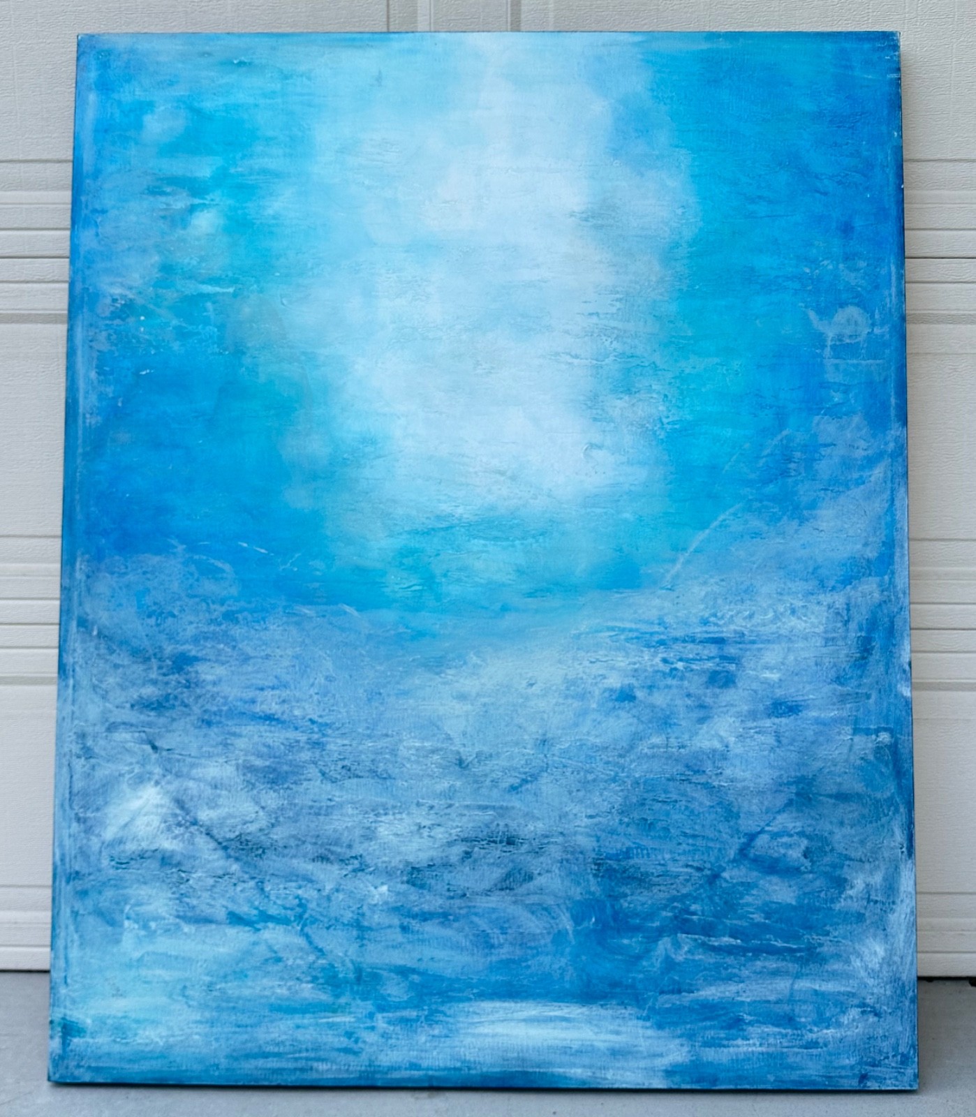 «Each Breath a Gift» – Original Abstract Painting (2015) Dimensions: 50″H x 40″W