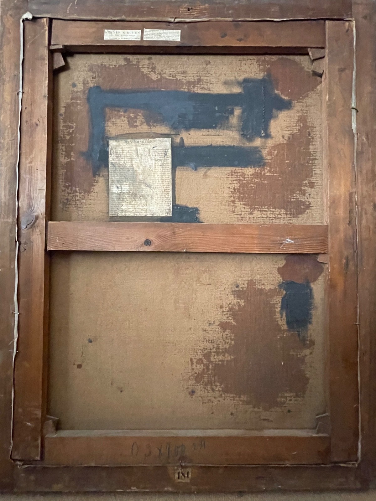 19th Century REMBRANDT after – Large Antique Oil – The Descent from the Cross