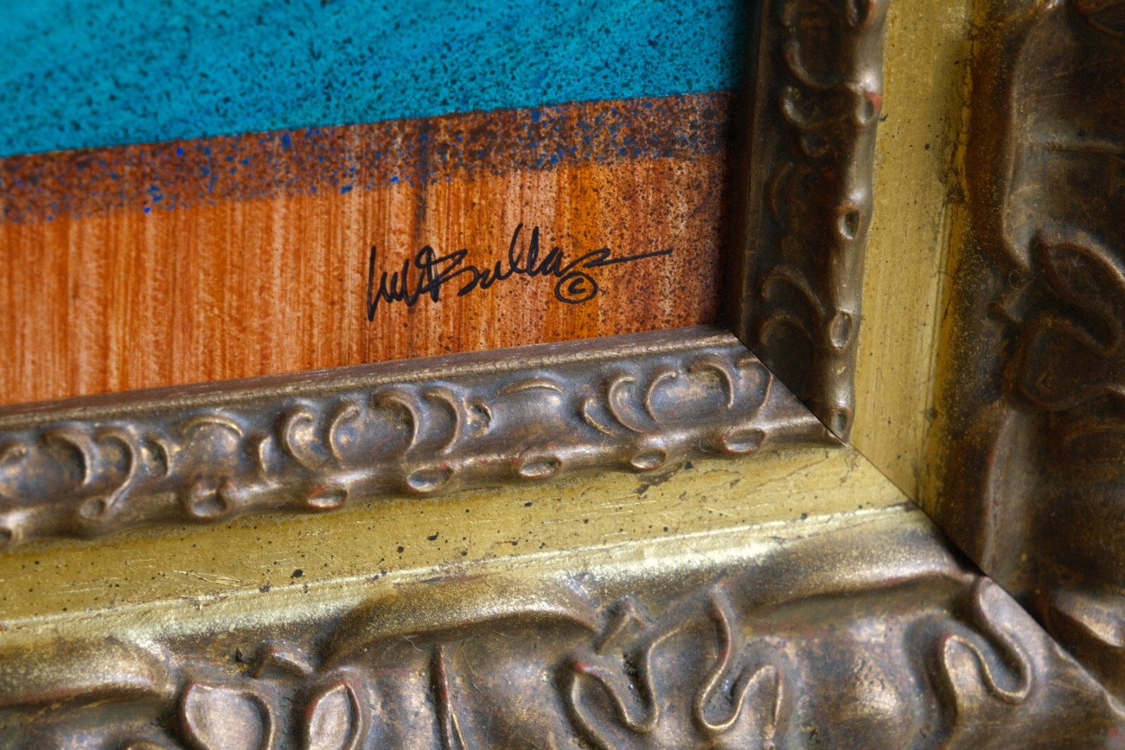 «Jack and a Beer Back» Original by Will Bullas – Signed Whimsical Rabbit at Bar