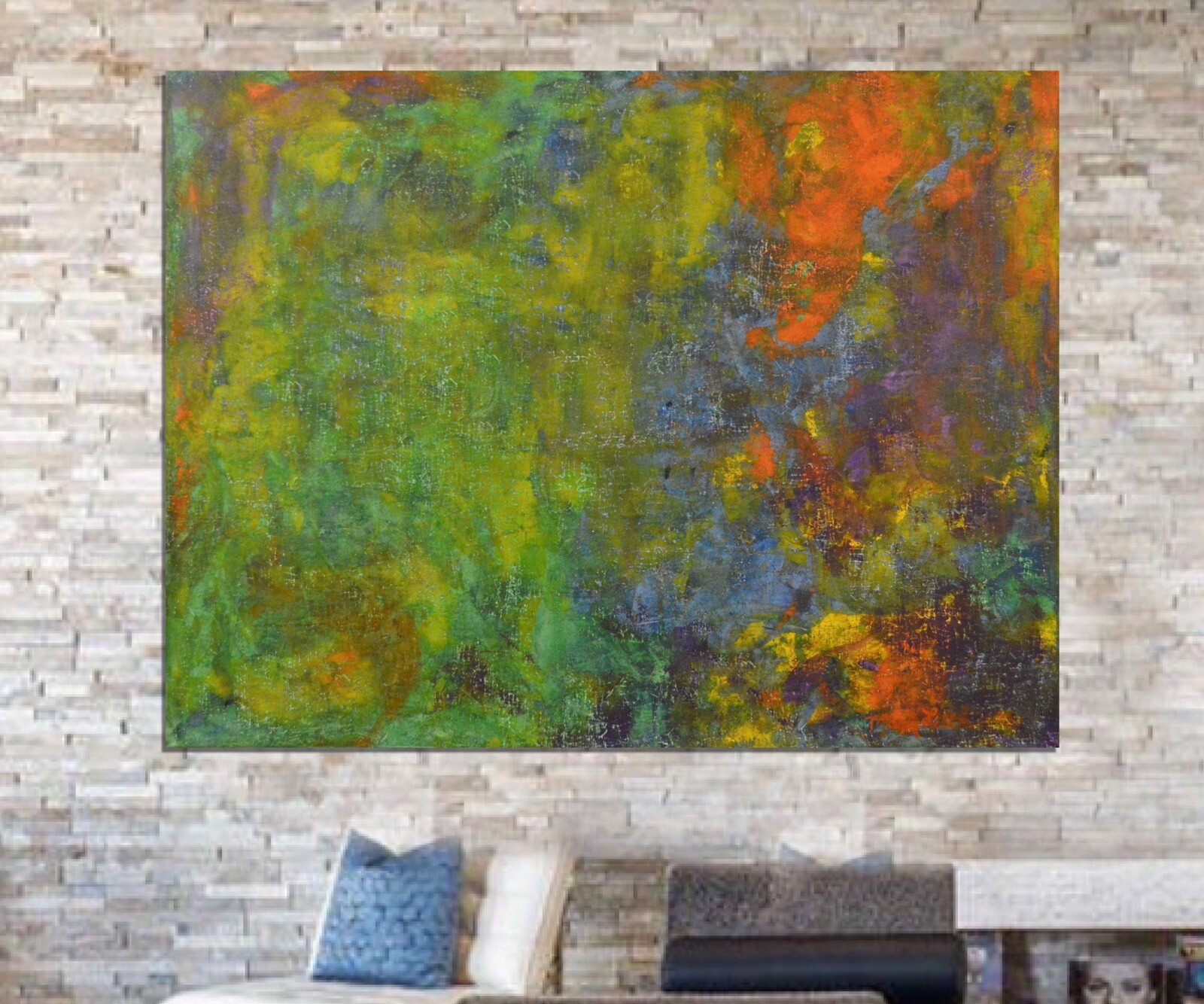 Mark Little, Original, ￼Profession￼al Painting 81” X 62”(6ft 9in)Abstract Modern