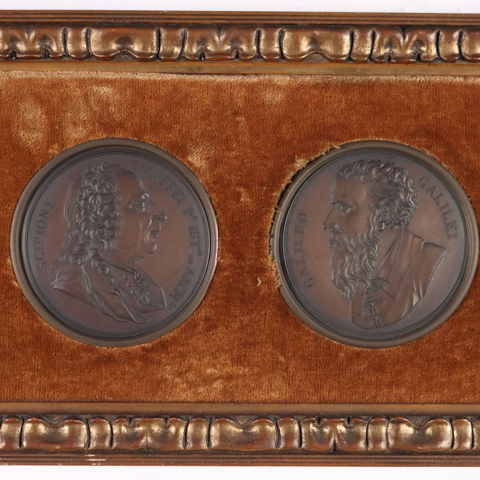 Antique Medals Copper Famous Italian Men Italy XIX Century Originals
