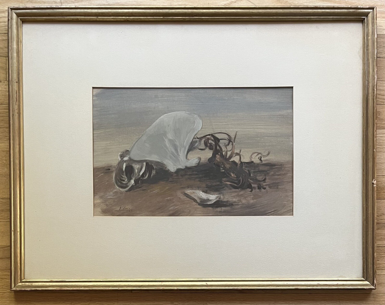 FRANCESCO DI COCCO Original Signed Italian Surrealist Still Life Painting 1944