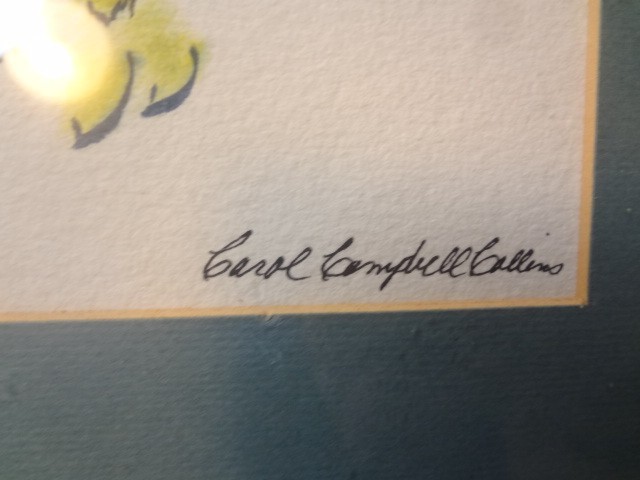 CAROL CAMPBELL COLLINS…..1929-1995…..KANSAS CITY,MO…….4 WATERCOLORS