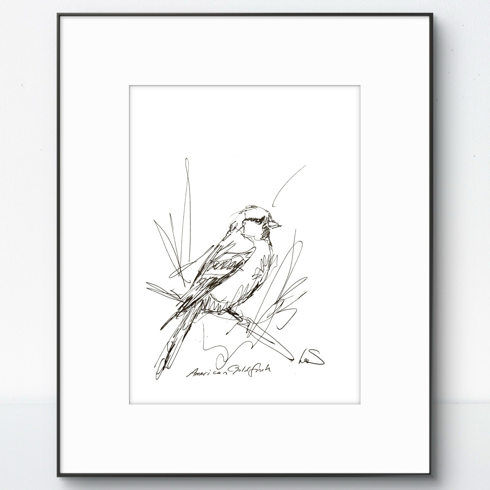 Original Abstract Expressive 9X12 Paper Pen and Ink Handmade Signed Fine Art 12