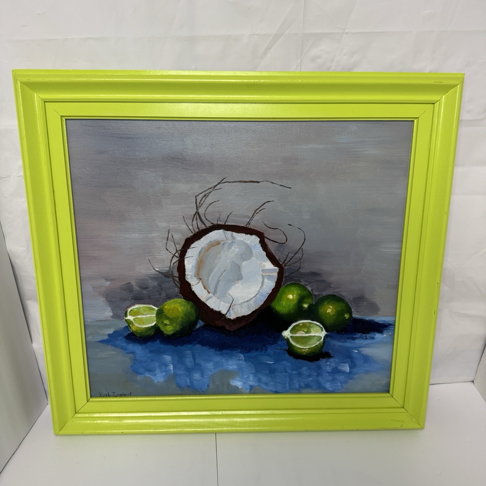 Original Oil Painting “Put The Lime In The Coconut” Tropical Still Life 24×22