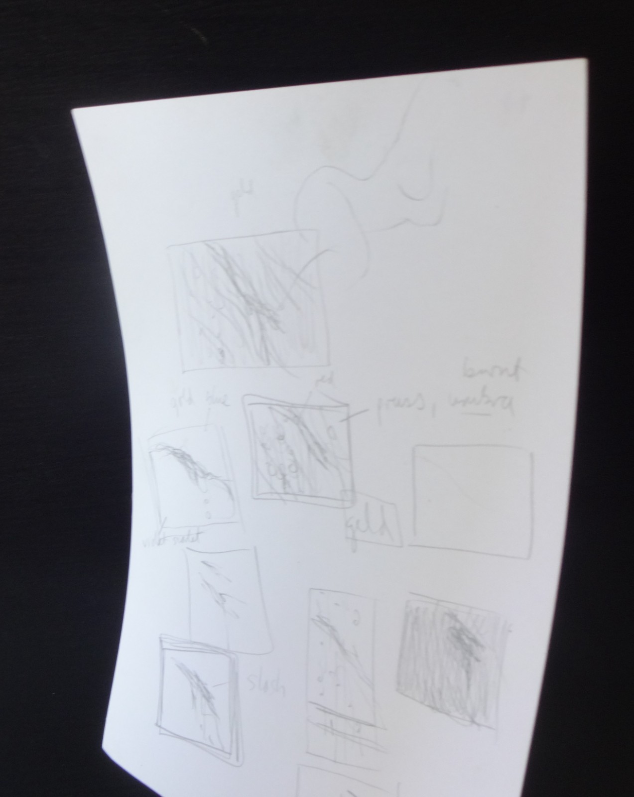 GERRY MILLER Original Drawing «Tree.» Graphite pencil on paper.15x21cm