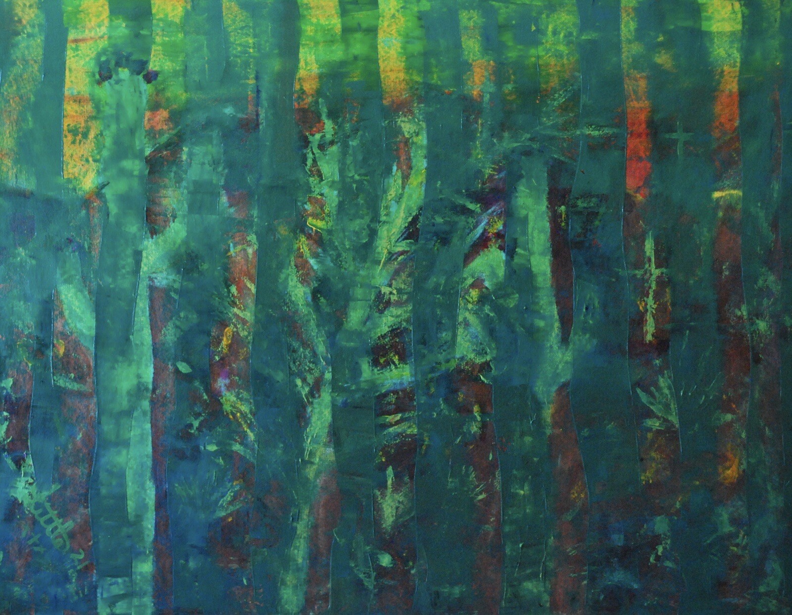 Mark Little, Authentic, original,Painting￼, 81” X 62” Acrylic, Abstract, POP Art