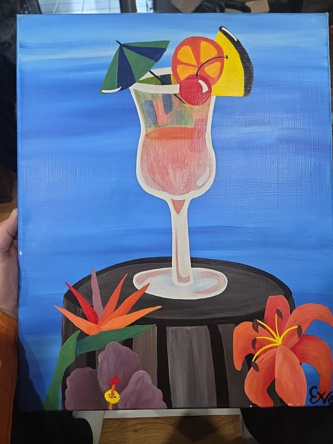 Folk Art Painting 20″ x 16″