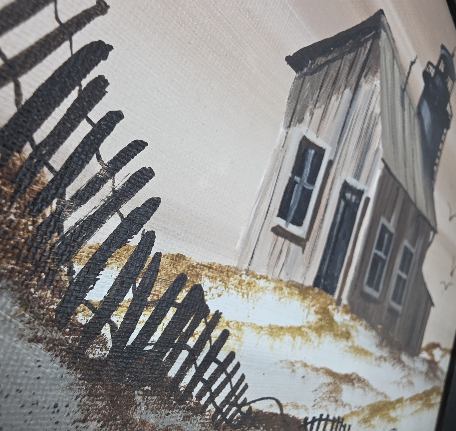 TIM WINSTROM Original Painting – Signed – 1974, Lighthouse