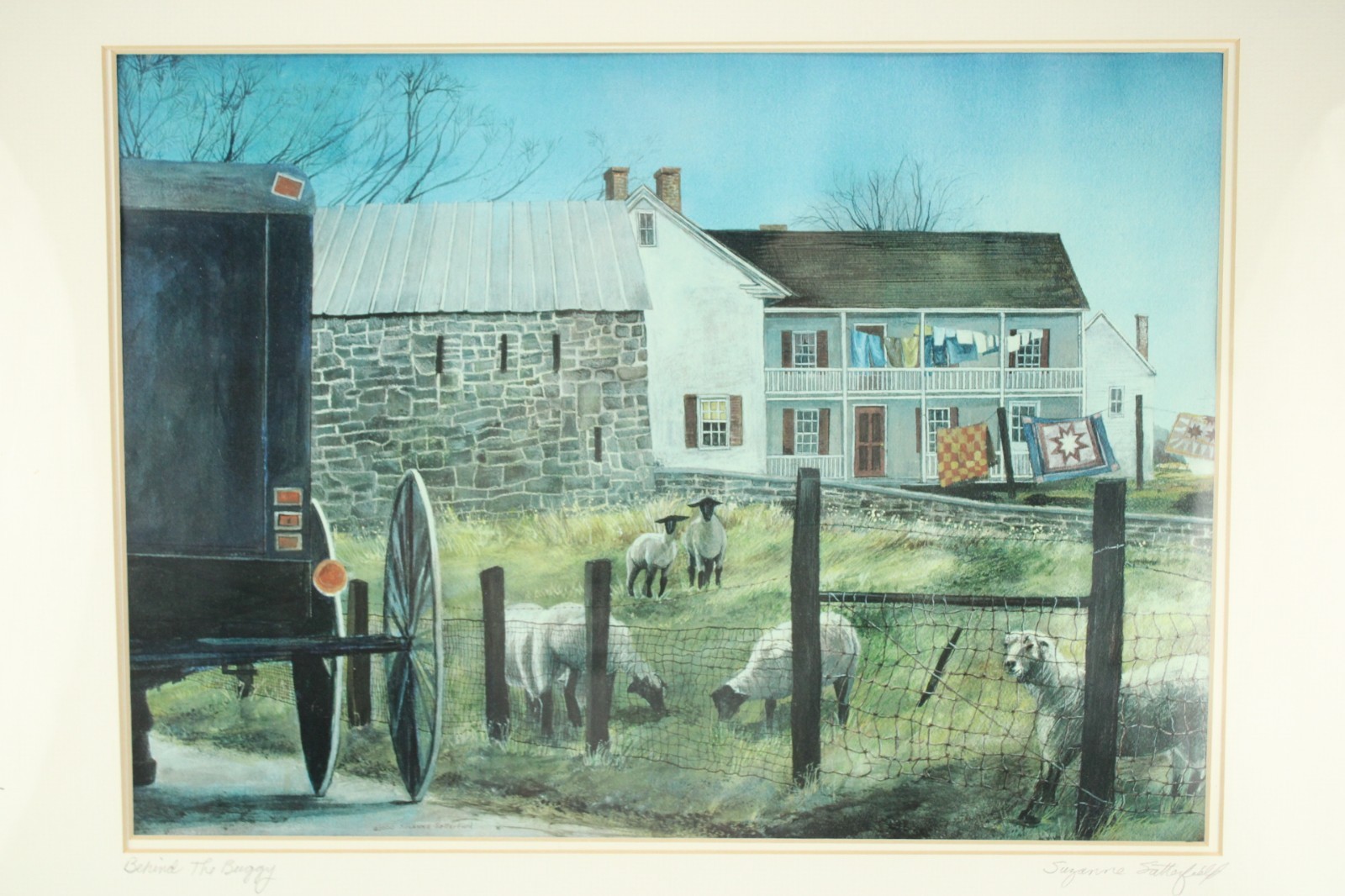 Susan Satterfield Framed Print Lancaster PA Behind the Buggy Amish Deep Frame