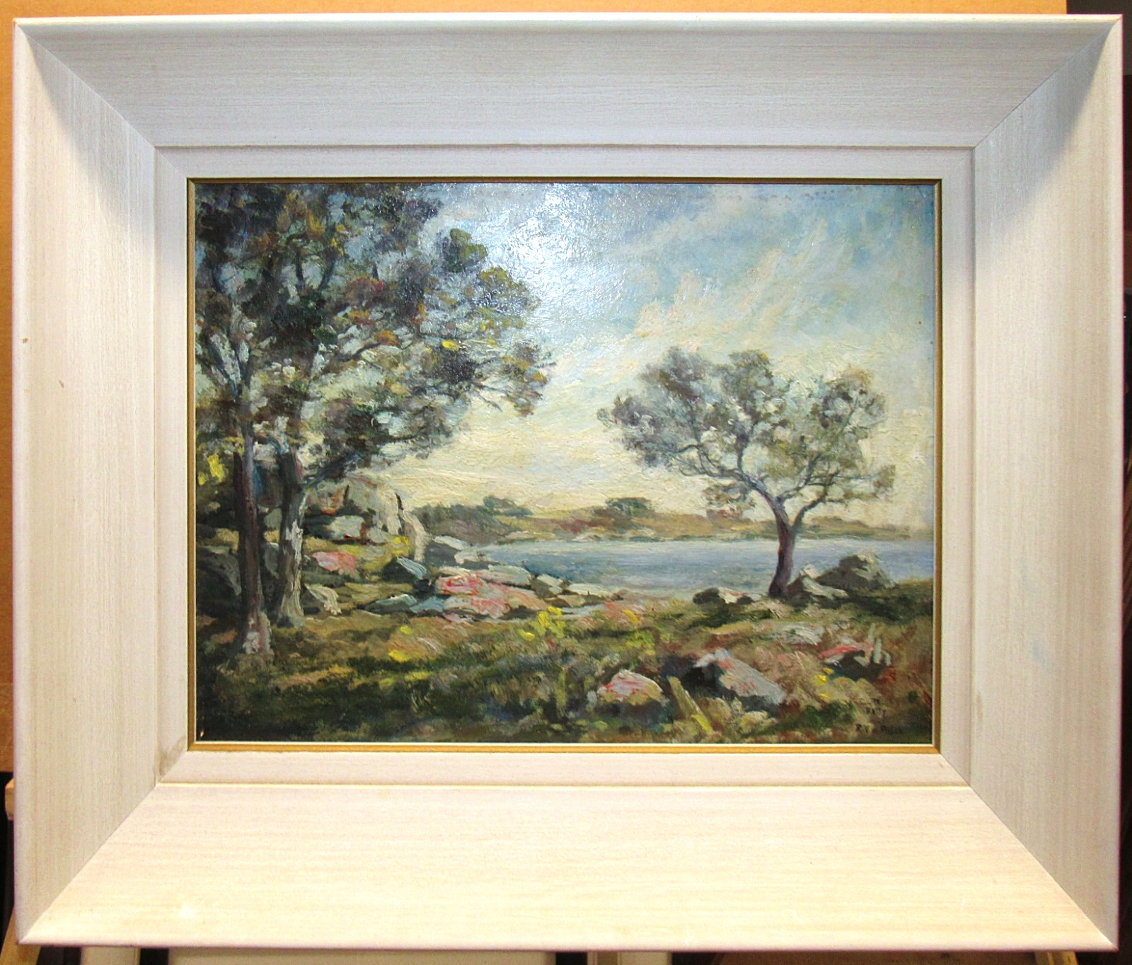 Ruth V.W. Rhein 1930s Impressionist Rhode Island Coast Listed Rhode Island