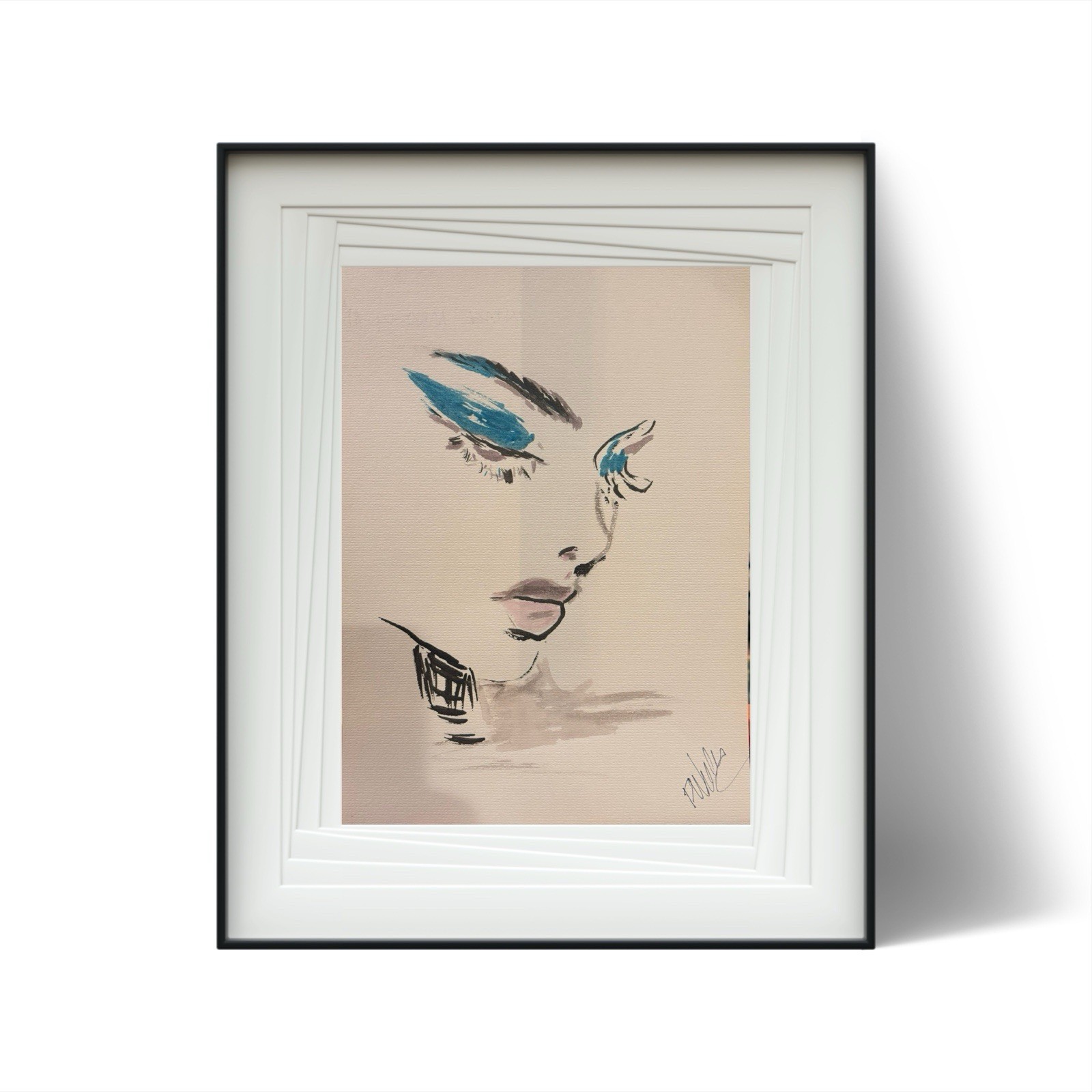 11×15 Unframed Signed Acrylic Paper, Multicolored, Handmade, Art, Brand New