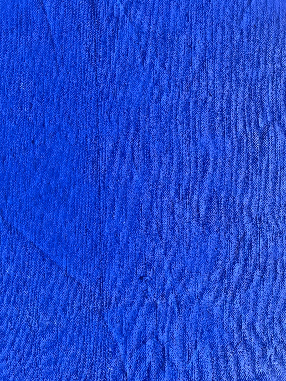 Yves Klein Monochrome Hand Painted Art Ultramarine Blue Canvas Blu France F51