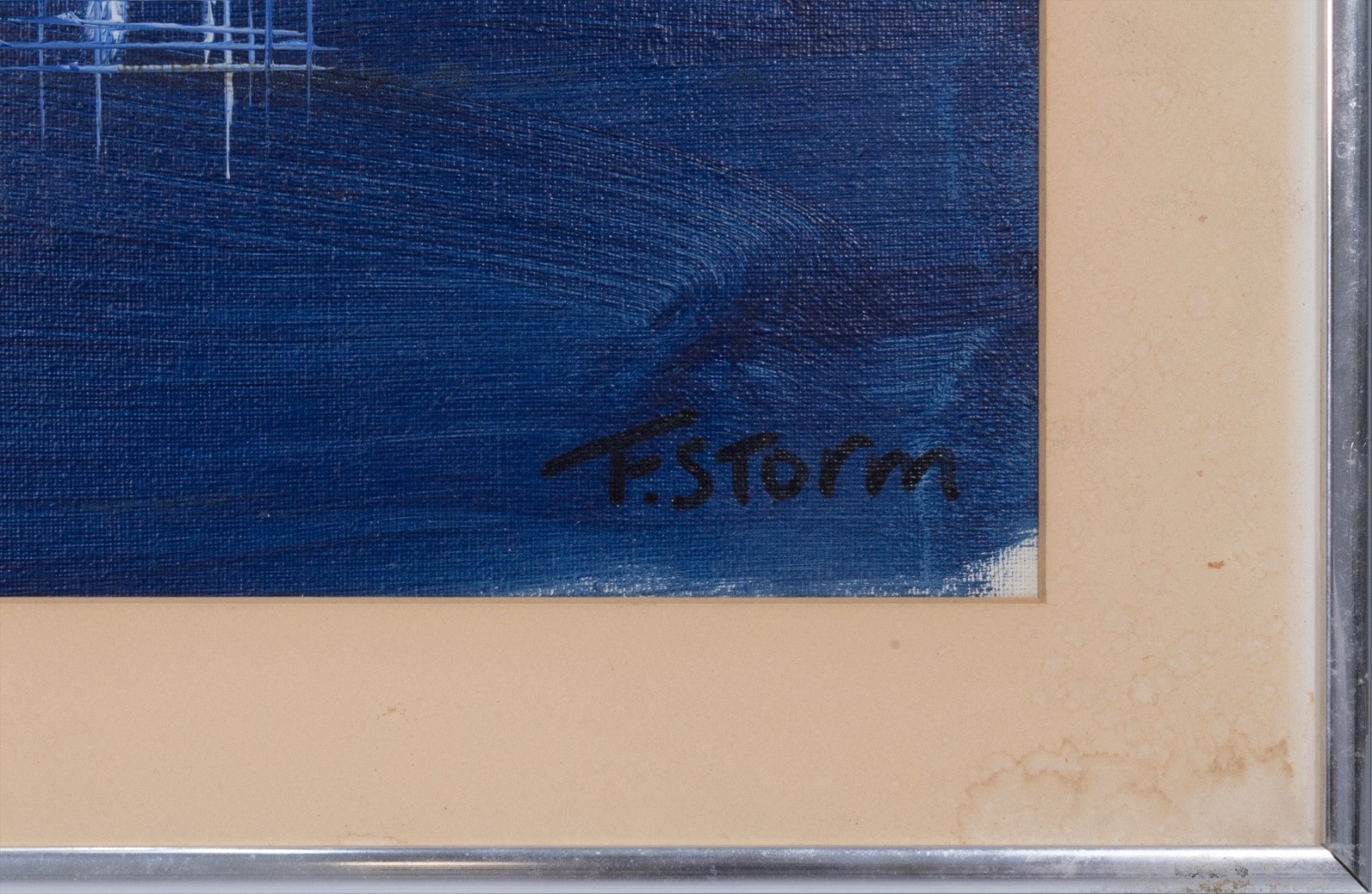 Frans Storm – Architectural Study, c. 1960 Modern Oil Painting on Board Framed
