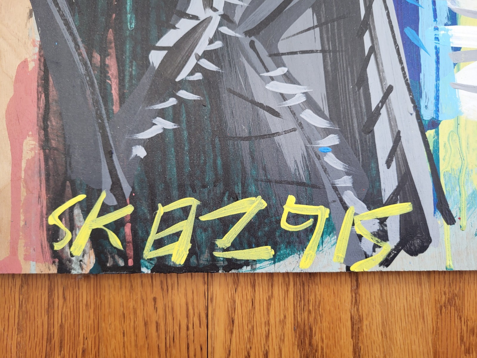 Steve Keene U2 October Original Painting – 24×24 – Folk Art